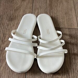 TKEES White Strappy Sandals